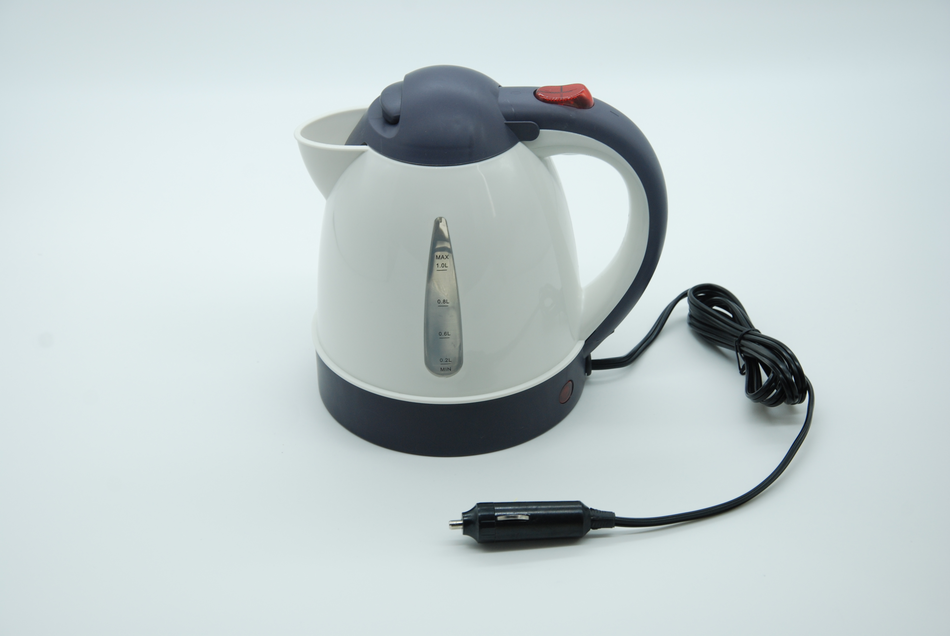 PAVA ELECTRICA 12VDC CAR WATER KETTLE CAPACIDAD 1000 CC CON CONEXION A TOMA 12V