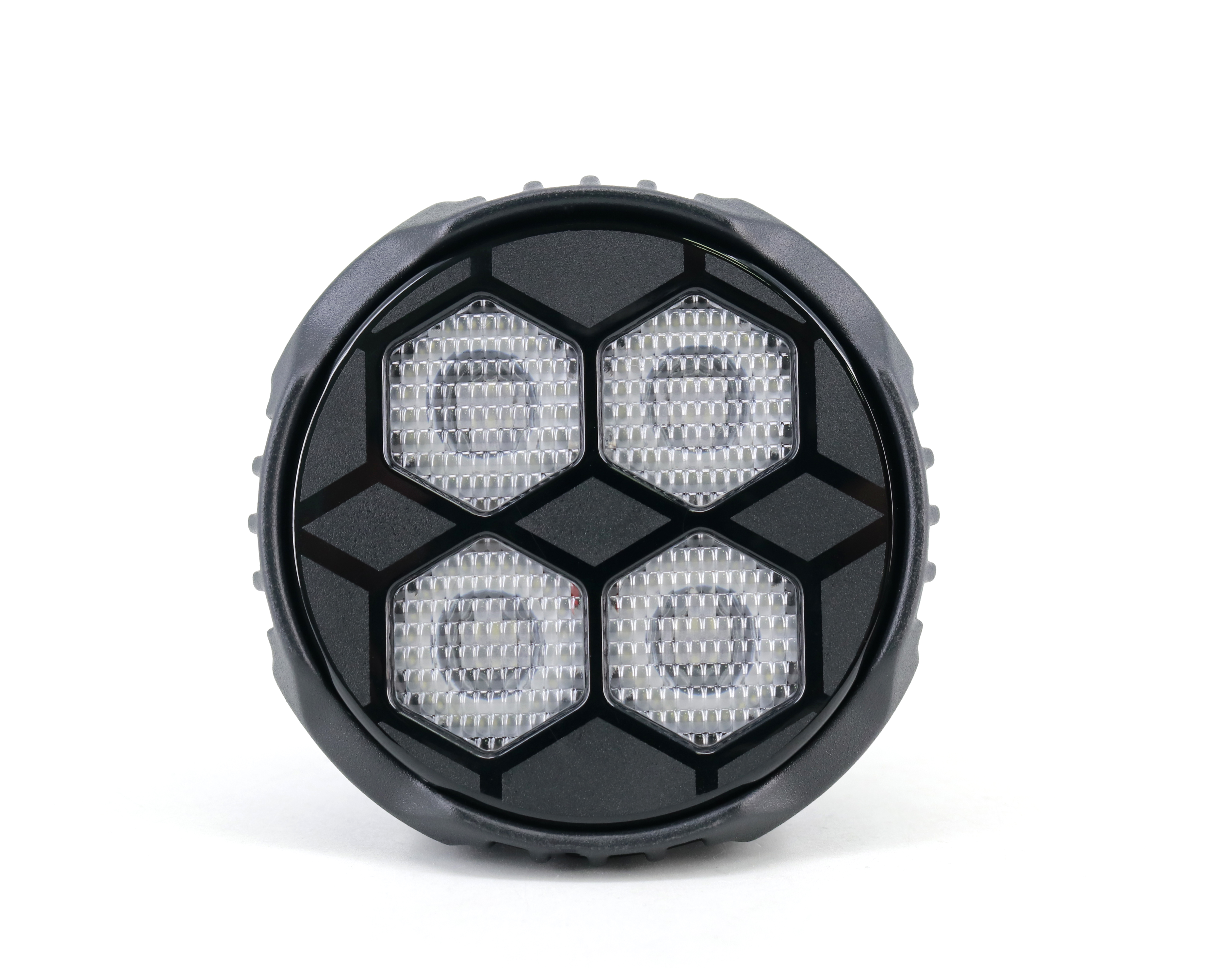 OFF ROAD FARO DE LED UNIVERSAL REDONDO 3,1" - 40 WATTS - 4 CHIPS LED OSRAM LP/HF - 12V/24V COLOR AMBAR