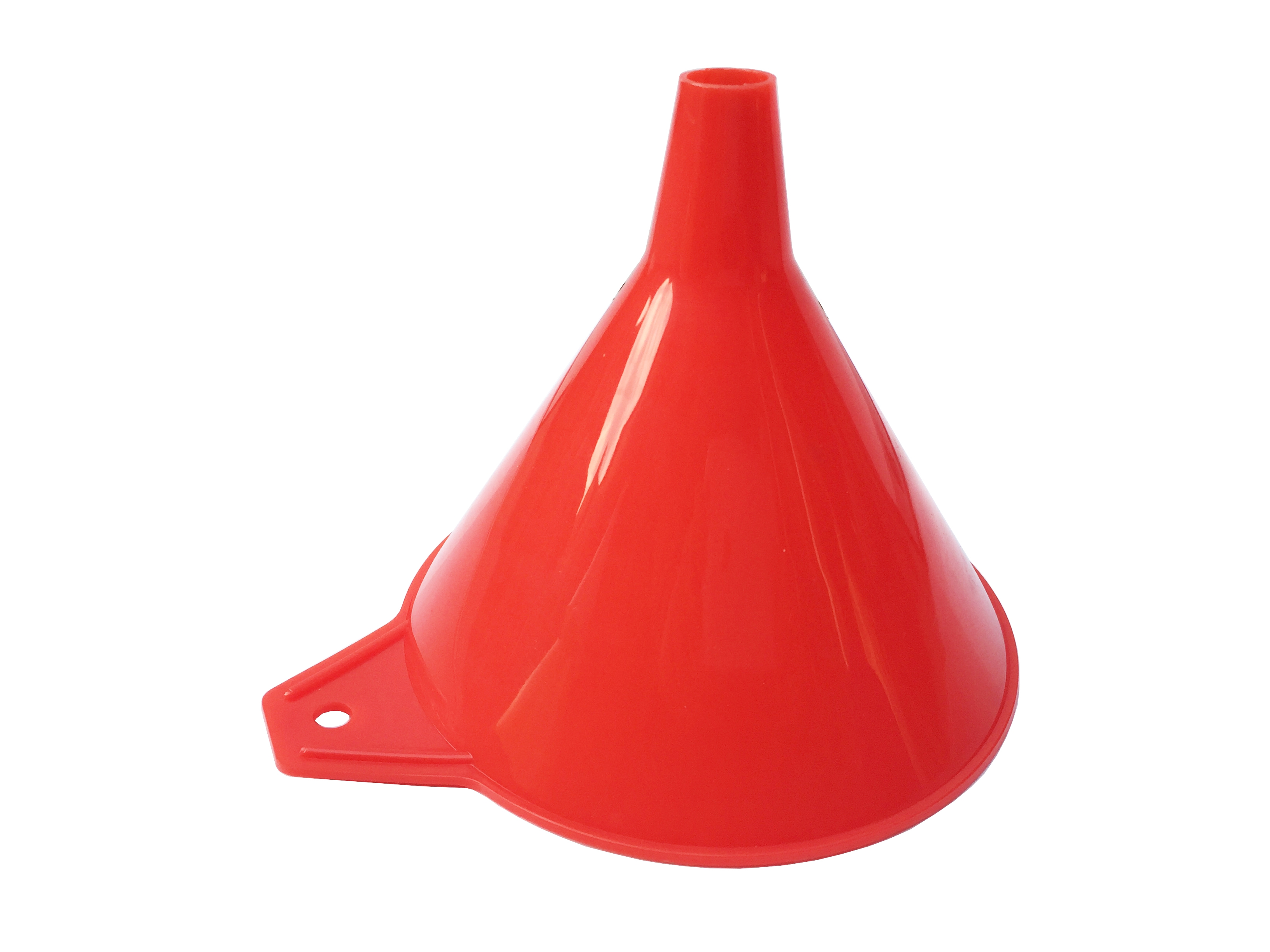 EMBUDO UNIVERSAL COLOR ROJO EXTRA SLIM DIAMETRO 19CM, PICO 1.8CM, ALTURA 17CM