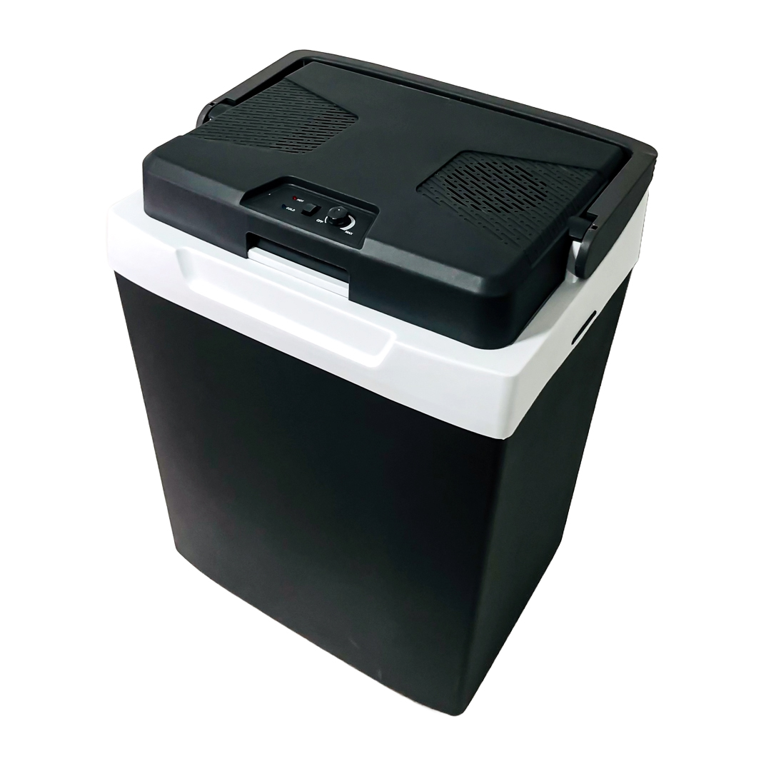 HELADERA 12V VOLUME: 29L
POWER: 34-55W
COOLING PERFERMANCE: 13°C~18°C BELOW AMBIENT TEMPERATURE
WARMING PERFORMANCE: 50°C-65°C BY THE HEATER
VOLTAGE: DC12-24V 
COOLING: 42W WARMING: 34W
MAIN MATERIAL: PP
INSULATION: EPS FOAM
WITH CE, ROHS - 6