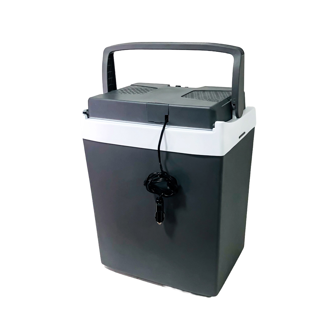 HELADERA 12V VOLUME: 29L
POWER: 34-55W
COOLING PERFERMANCE: 13°C~18°C BELOW AMBIENT TEMPERATURE
WARMING PERFORMANCE: 50°C-65°C BY THE HEATER
VOLTAGE: DC12-24V 
COOLING: 42W WARMING: 34W
MAIN MATERIAL: PP
INSULATION: EPS FOAM
WITH CE, ROHS - 7