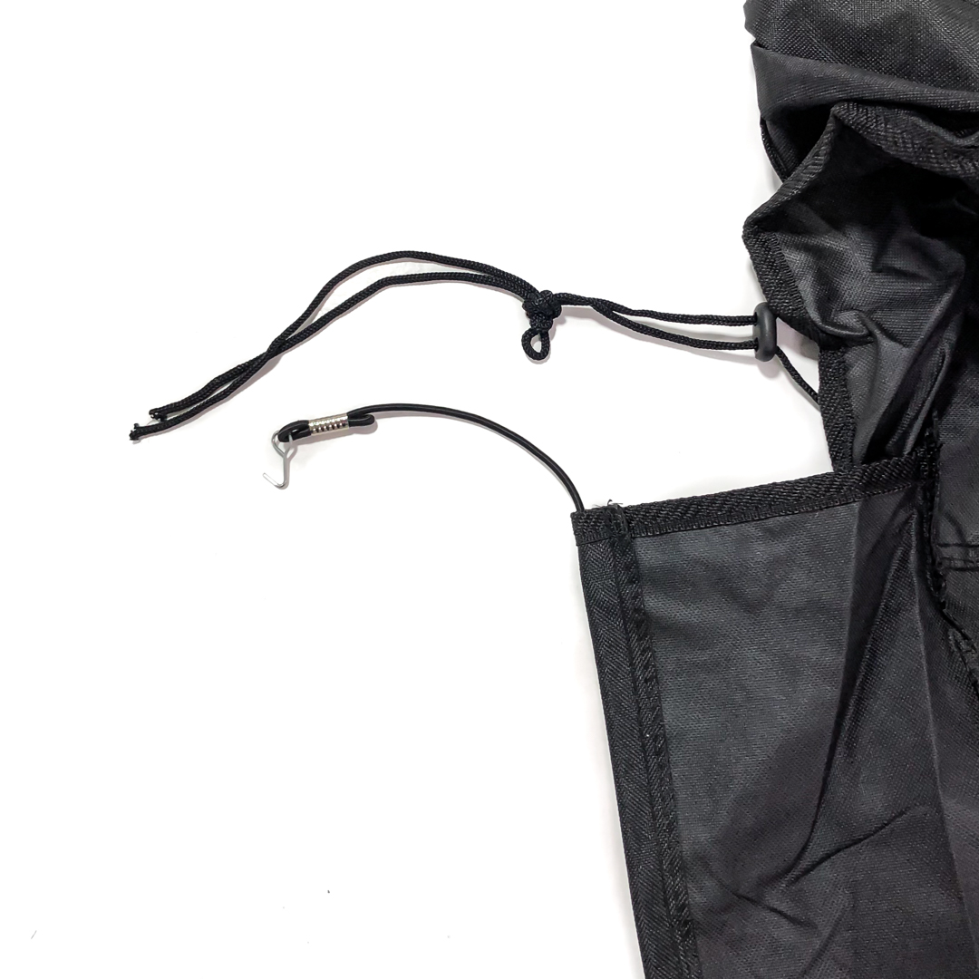 FUNDA CUBRE ASIENTO COLOR NEGRA PARA ASIENTO DELANTERO INDIVIDUAL DE TELA RESISTENTE AL AGUA CON ELASTICO LATERAL Y ORGANIZADOR DE ASIENTO TRASERO - 2