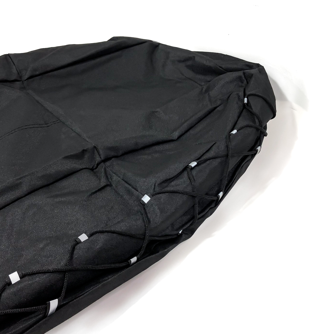 FUNDA CUBRE ASIENTO COLOR NEGRA PARA ASIENTO DELANTERO INDIVIDUAL DE TELA RESISTENTE AL AGUA CON ELASTICO LATERAL Y ORGANIZADOR DE ASIENTO TRASERO - 6