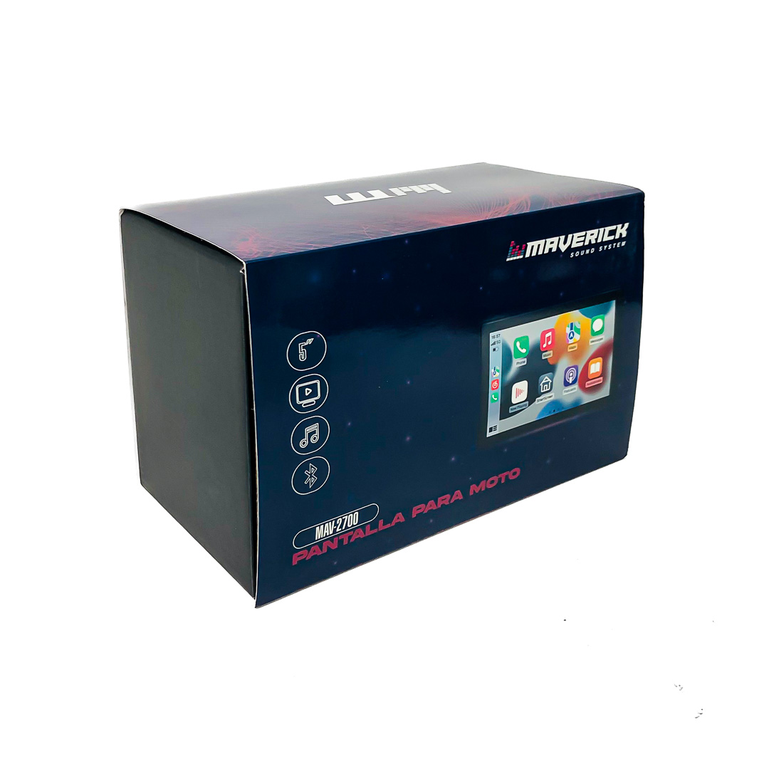 EQUIPO MULTIMEDIA PANTALLA 5" CON CARPLAY & ANDROID AUTO USO IDEAL MOTOS Y BICIS. - 4