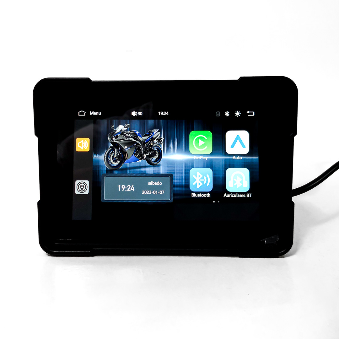 EQUIPO MULTIMEDIA PANTALLA 5" CON CARPLAY & ANDROID AUTO USO IDEAL MOTOS Y BICIS. - 9