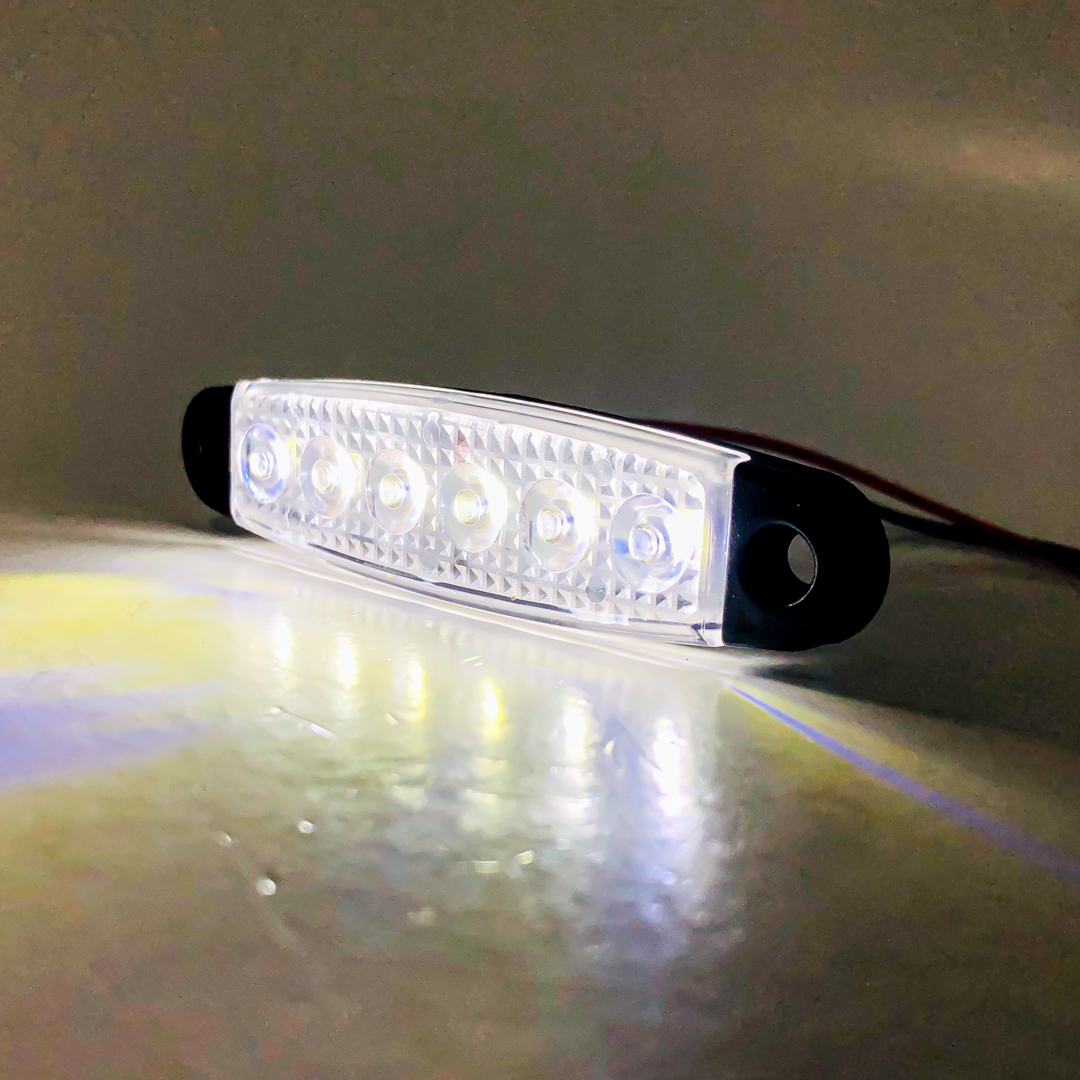 OFF ROAD FARO DE LED UNIVERSAL SENALIZACION LATERAL 9,5 CM X 2,1 CM COLOR BLANCO 12V FUNCION FIJA WHITE 12V - 2
