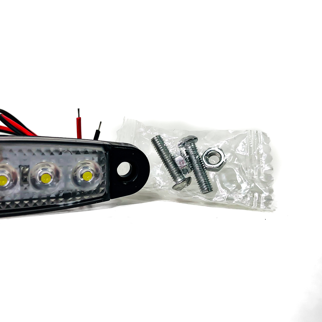 OFF ROAD FARO DE LED UNIVERSAL SENALIZACION LATERAL 9,5 CM X 2,1 CM COLOR BLANCO 12V FUNCION FIJA WHITE 12V - 3