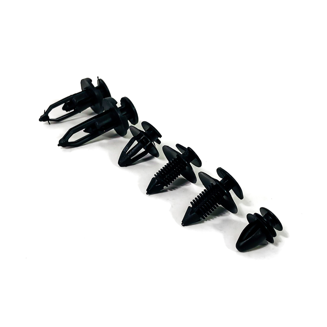 CLIPS PLASTICOS CAJA SURTIDA CON 60 CLIPS (10 DE CADA MODELO VER EN FOTO) COLOR NEGRO - 3