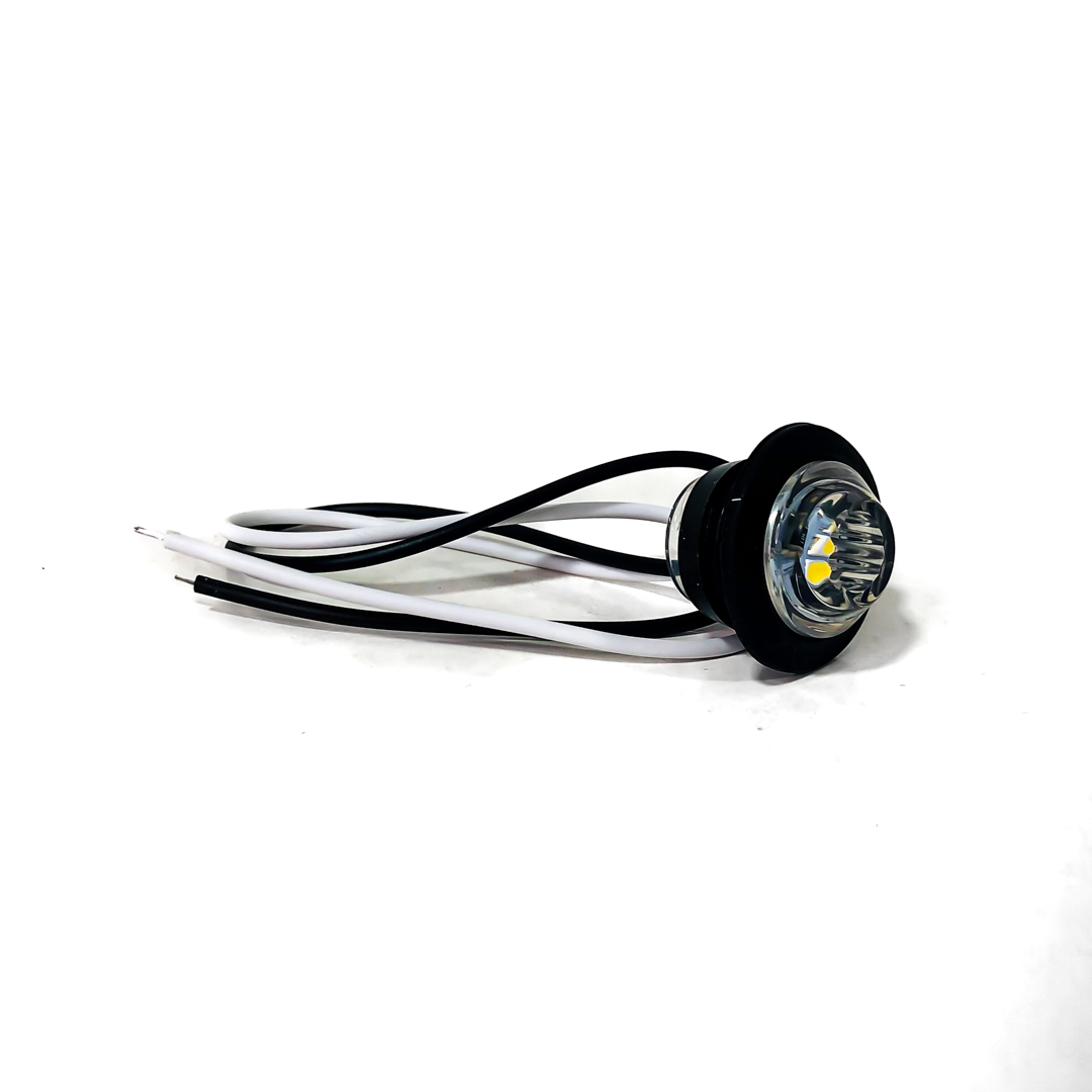 OFF ROAD FARO DE LED UNIVERSAL LUZ TESTIGO UNIVERSAL CIRCULAR 2 CM  DIAMETRO COLOR BLANCO 12V / 24V - 2