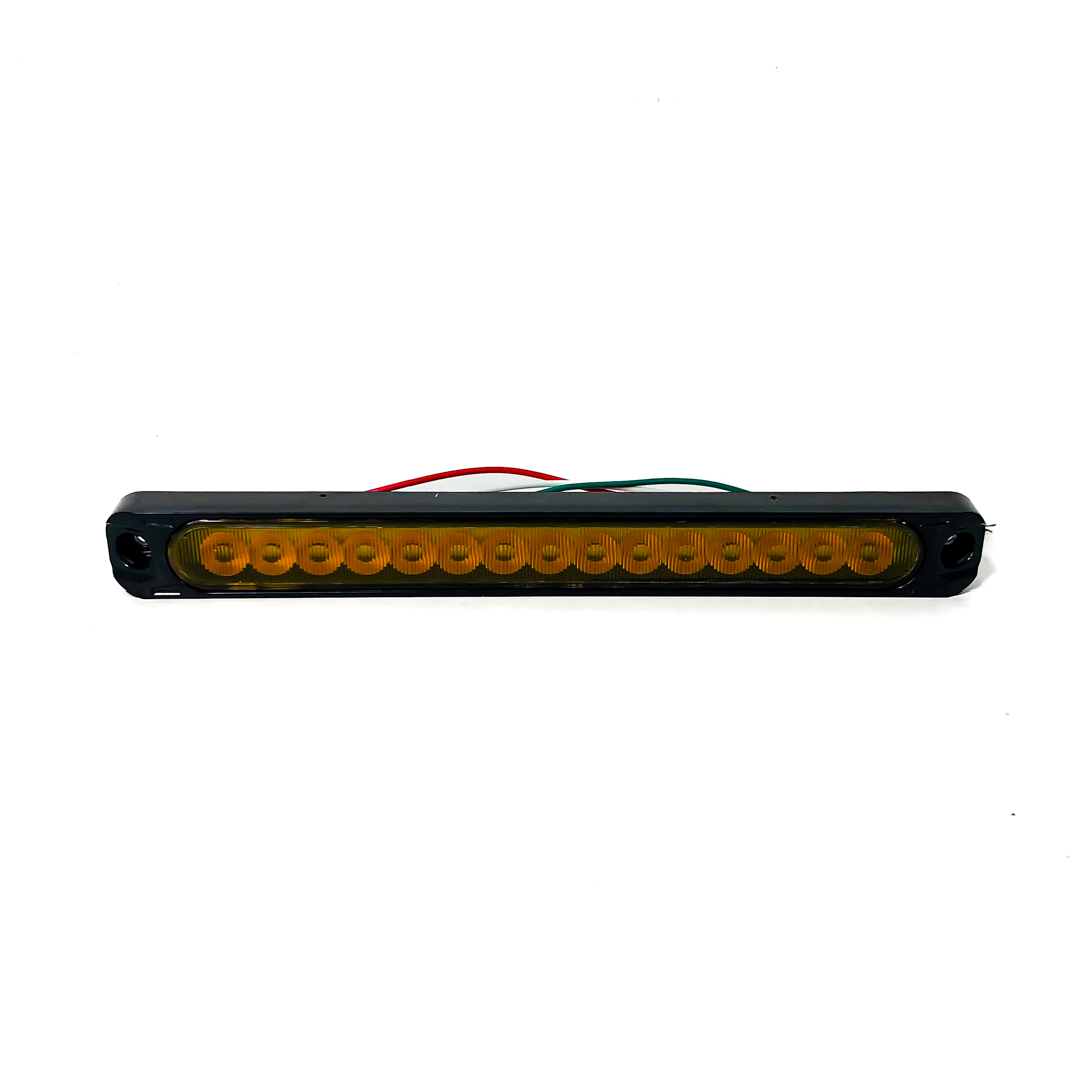 OFF ROAD FARO DE LED UNIVERSAL MOLDURA LED 25CM X 2,5 CM COLOR AMBAR 12V FUNCION FIJA, SECUENCIAL Y FLASH - 2