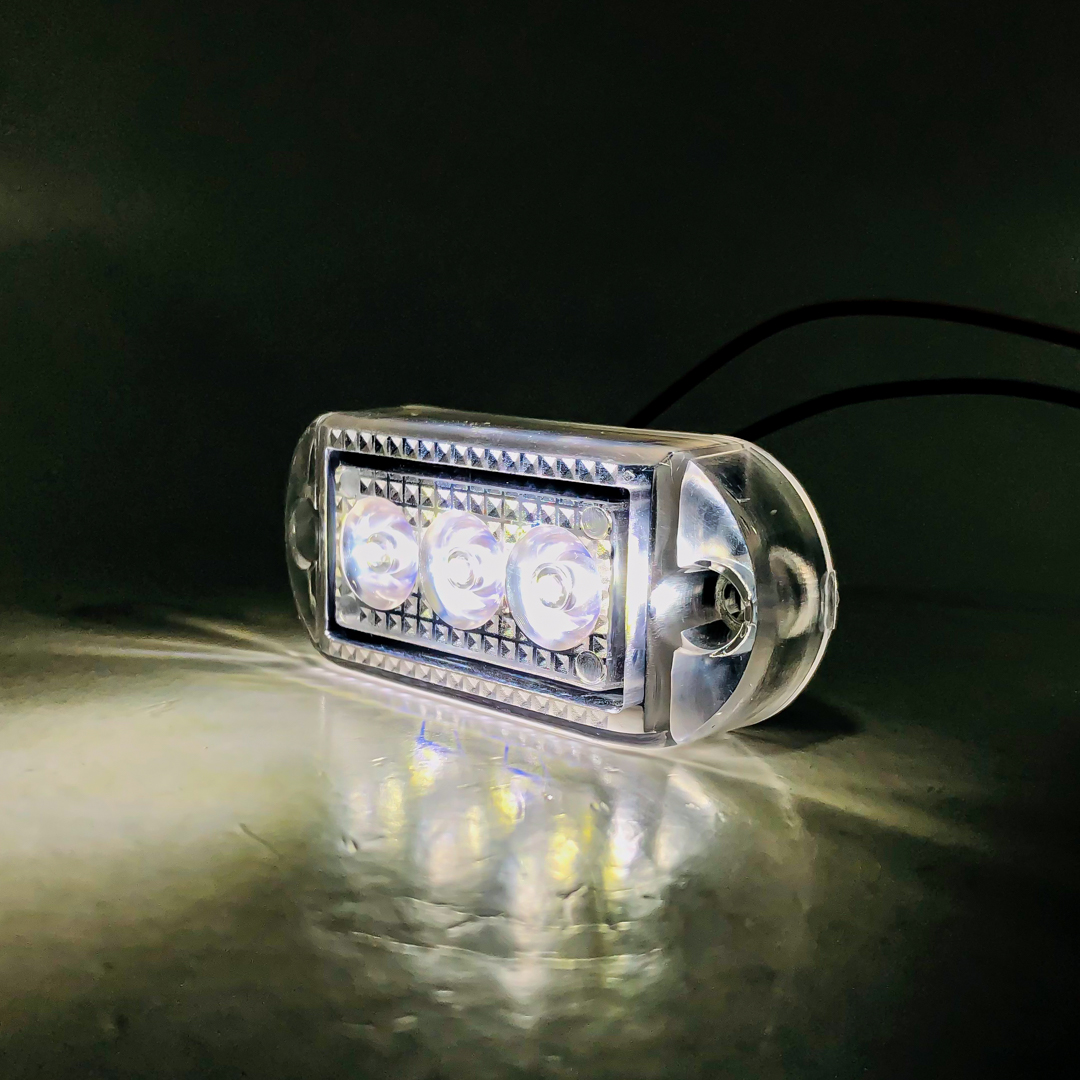 OFF ROAD FARO DE LED UNIVERSAL SENALIZACION LATERAL 7 CM X 3 CM COLOR BLANCO 12V FUNCION FIJA WHITE 12V - 3
