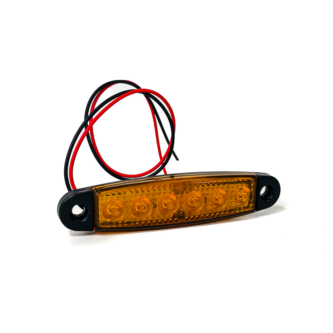 OFF ROAD FARO DE LED UNIVERSAL SENALIZACION LATERAL 9,5 CM X 2,1 CM COLOR AMBAR 12V FUNCION FIJA WHITE 12V - 4