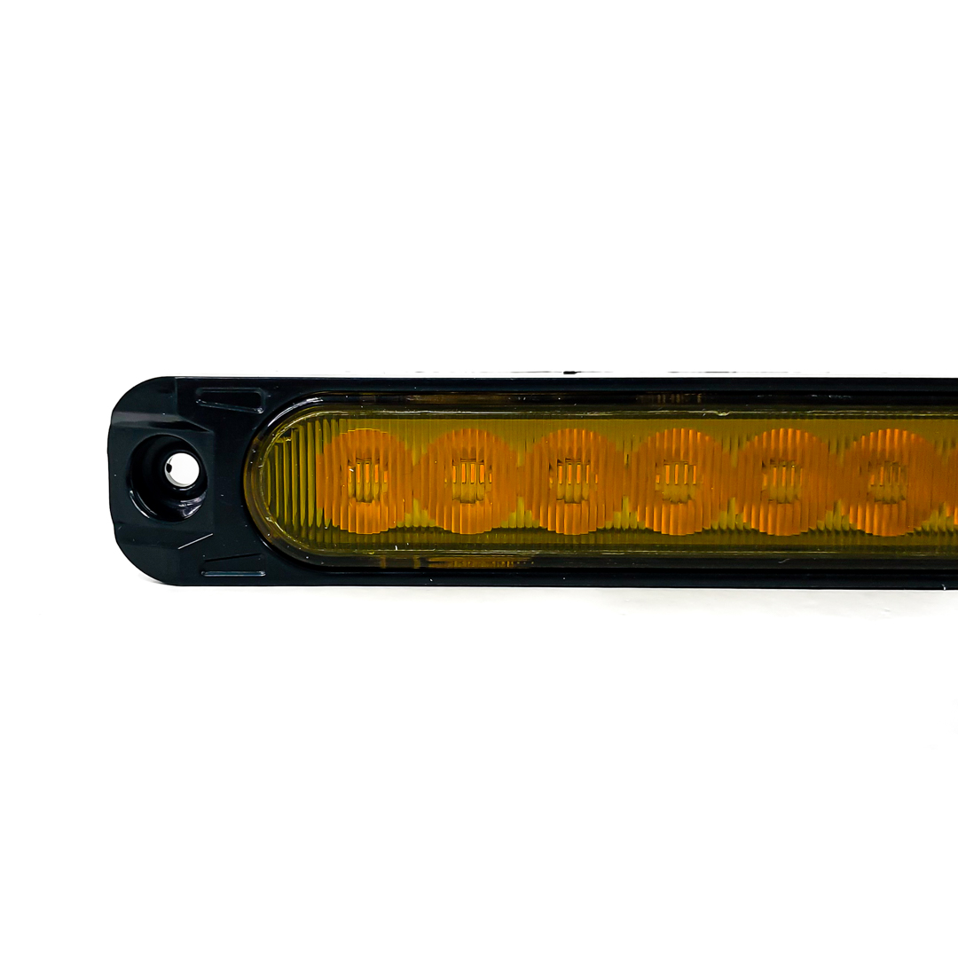 OFF ROAD FARO DE LED UNIVERSAL MOLDURA LED 25CM X 2,5 CM COLOR AMBAR 12V FUNCION FIJA, SECUENCIAL Y FLASH - 5