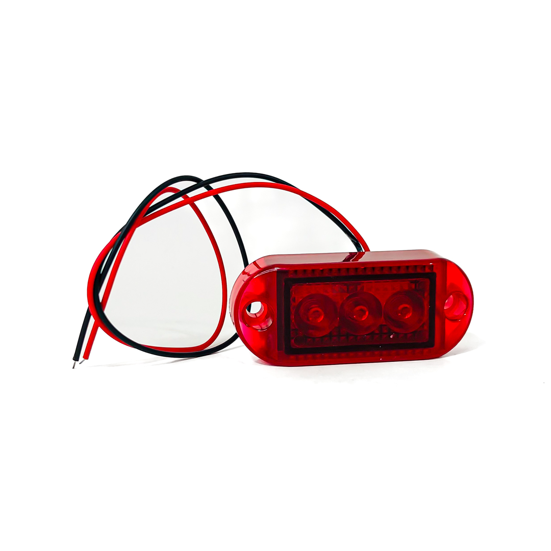 OFF ROAD FARO DE LED UNIVERSAL SENALIZACION LATERAL 7 CM X 3 CM COLOR ROJO 12V FUNCION FIJA WHITE 12V - 4