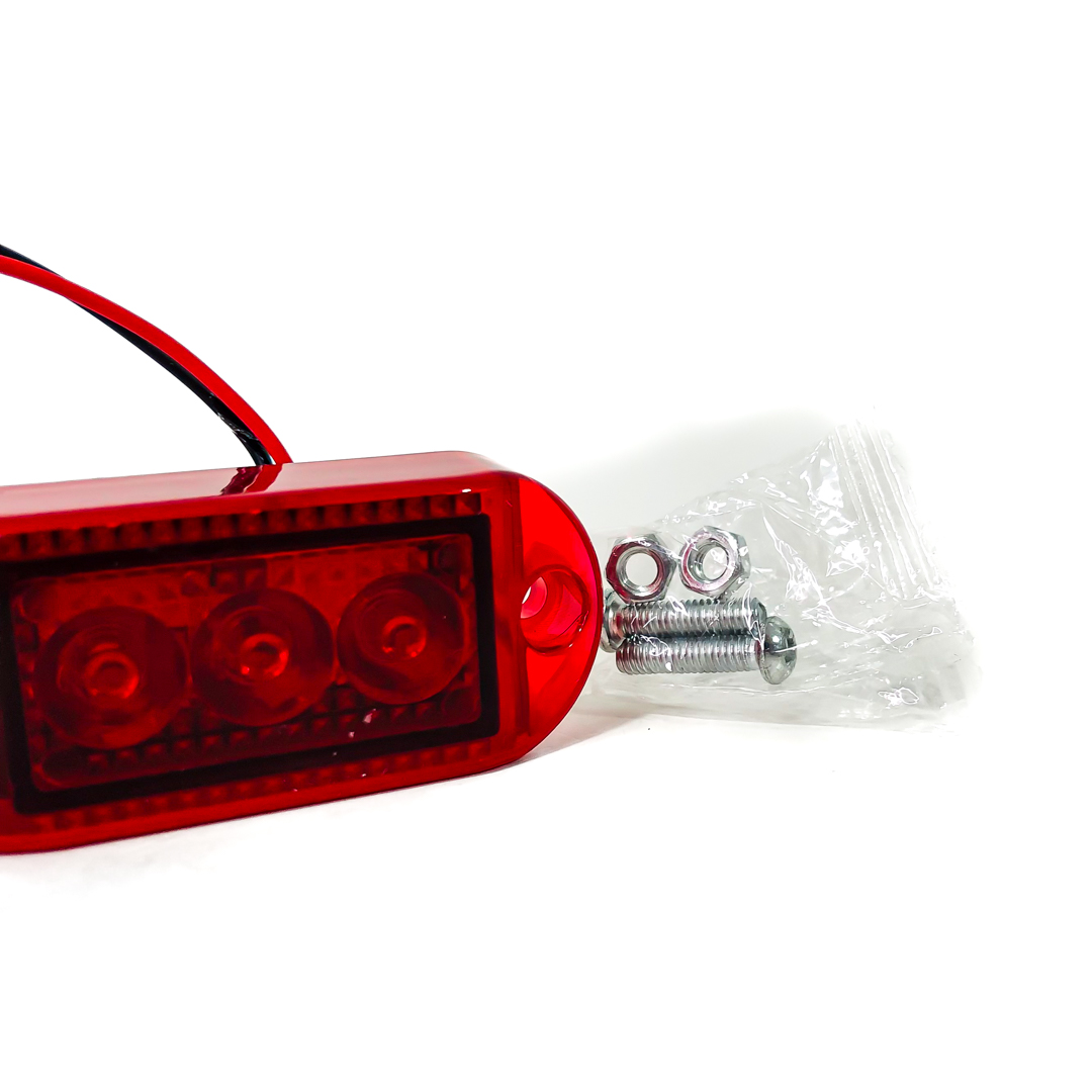 OFF ROAD FARO DE LED UNIVERSAL SENALIZACION LATERAL 7 CM X 3 CM COLOR ROJO 12V FUNCION FIJA WHITE 12V - 5