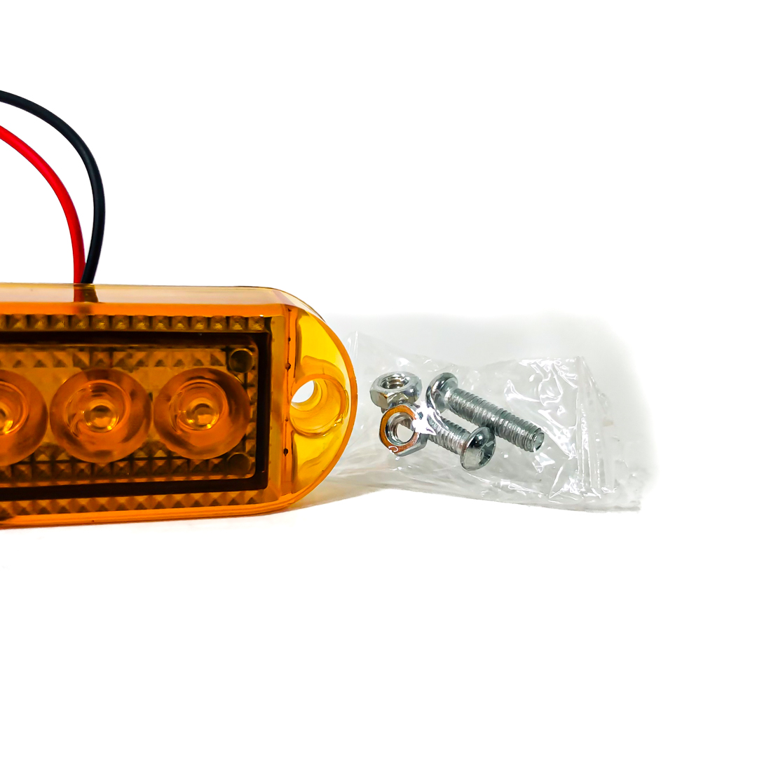 OFF ROAD FARO DE LED UNIVERSAL SENALIZACION LATERAL 7 CM X 3 CM COLOR AMBAR 12V FUNCION FIJA WHITE 12V - 6