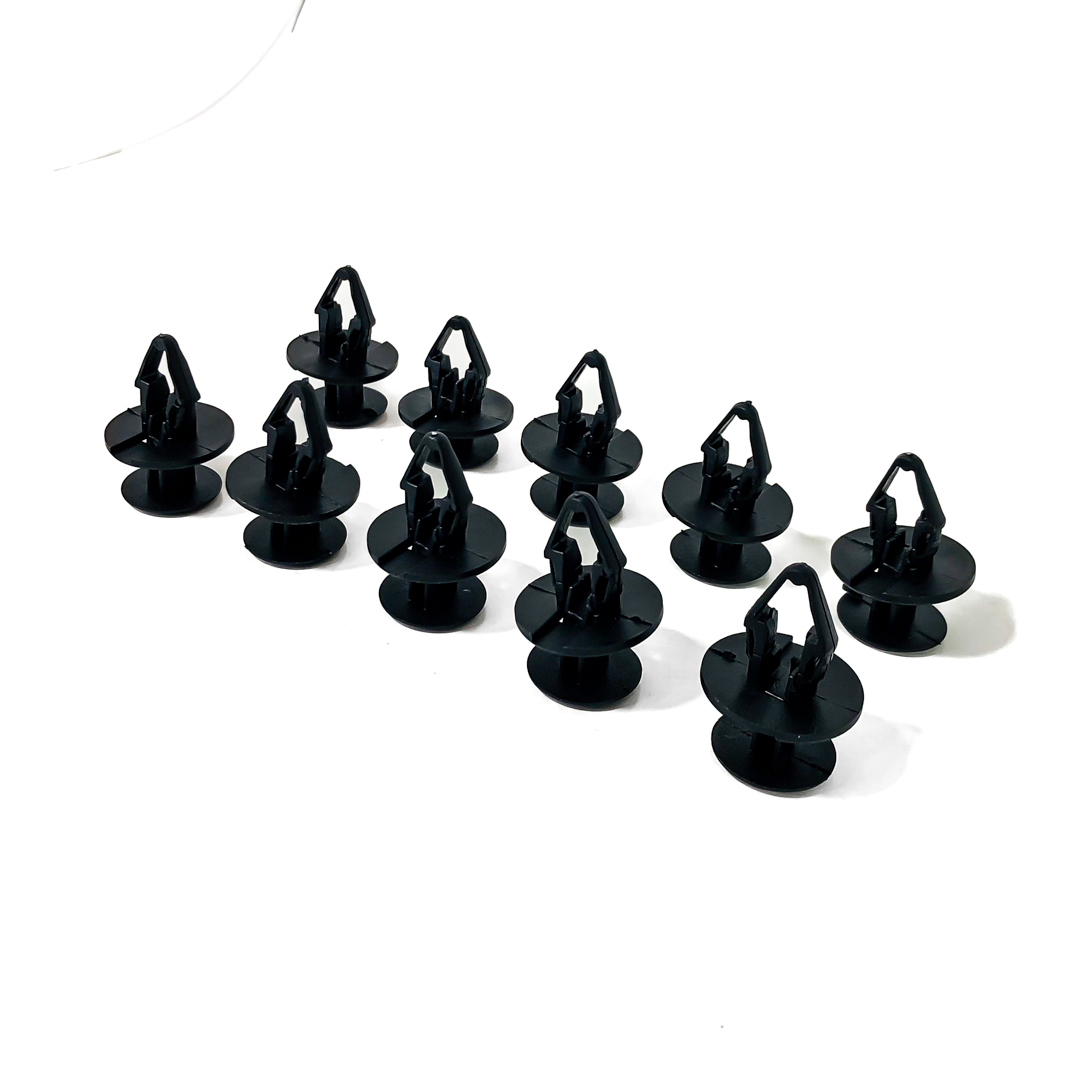 CLIPS PLASTICOS SET DE 10 CLIPS REMACHE DE PARAGOLPE / TOMA AIRE CAPOT GM - CHEVROLET