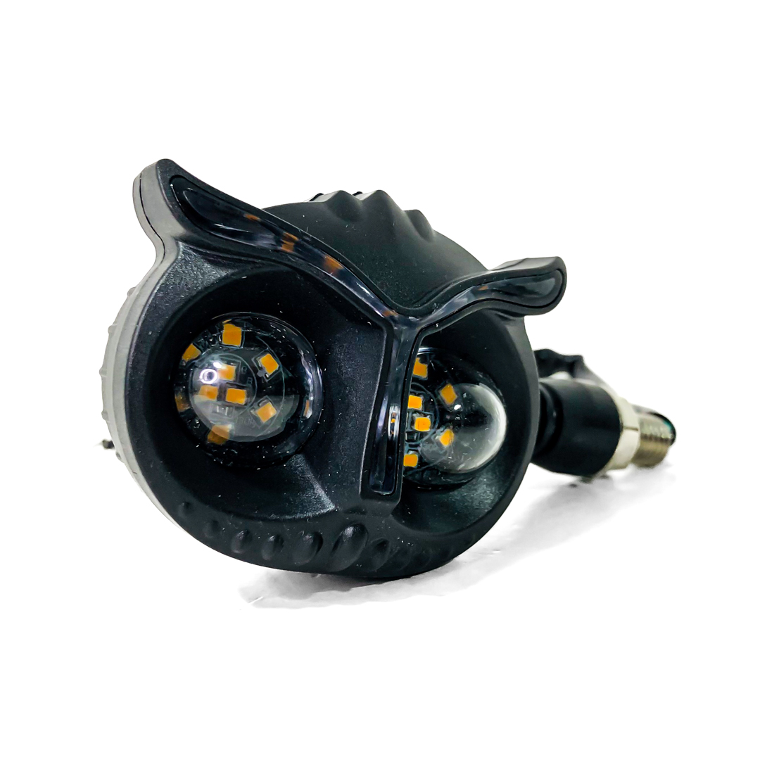OFF ROAD FARO DE LED DE MOTO FARO DE GIRO UNIVERSAL AMBAR SECUENCIAL 12V 5W 1500 LUX JUEGO 2 UNIDADES - 3