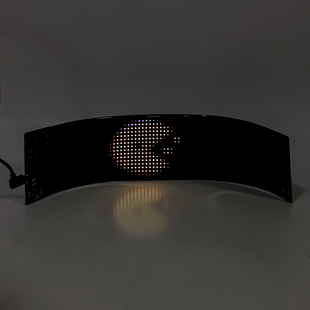 PANEL LED RGB 1280 LEDS l 16*64 PIXELES MEDIDAS 10 X 35 cm 12V / 24V CONEXION USB BLUETOOTH CON APP Y CONTROL REMOTO - 3