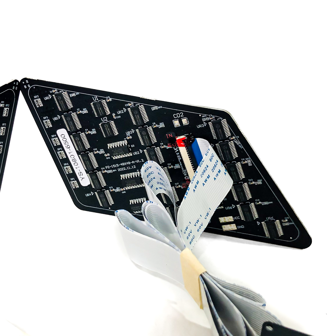 PANEL LED JUEGO DE PANELES TRAPEZOIDALES 3.5" PARA USO EN PARABRISAS Y LUNETA CON CONEXION USB Y CONTROL DESDE APP - 3