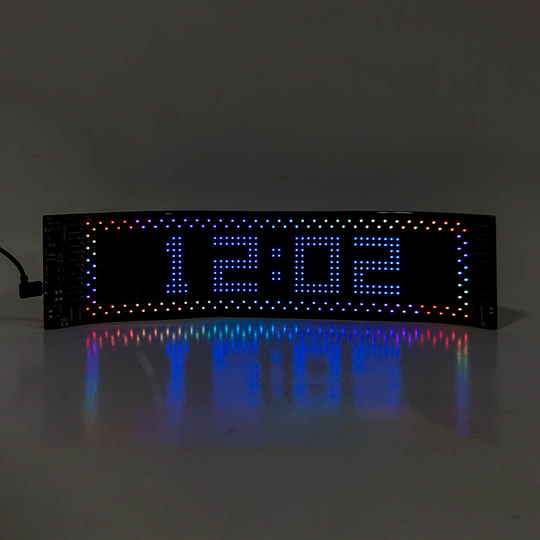 PANEL LED RGB 1280 LEDS l 16*64 PIXELES MEDIDAS 10 X 35 cm 12V / 24V CONEXION USB BLUETOOTH CON APP Y CONTROL REMOTO - 5
