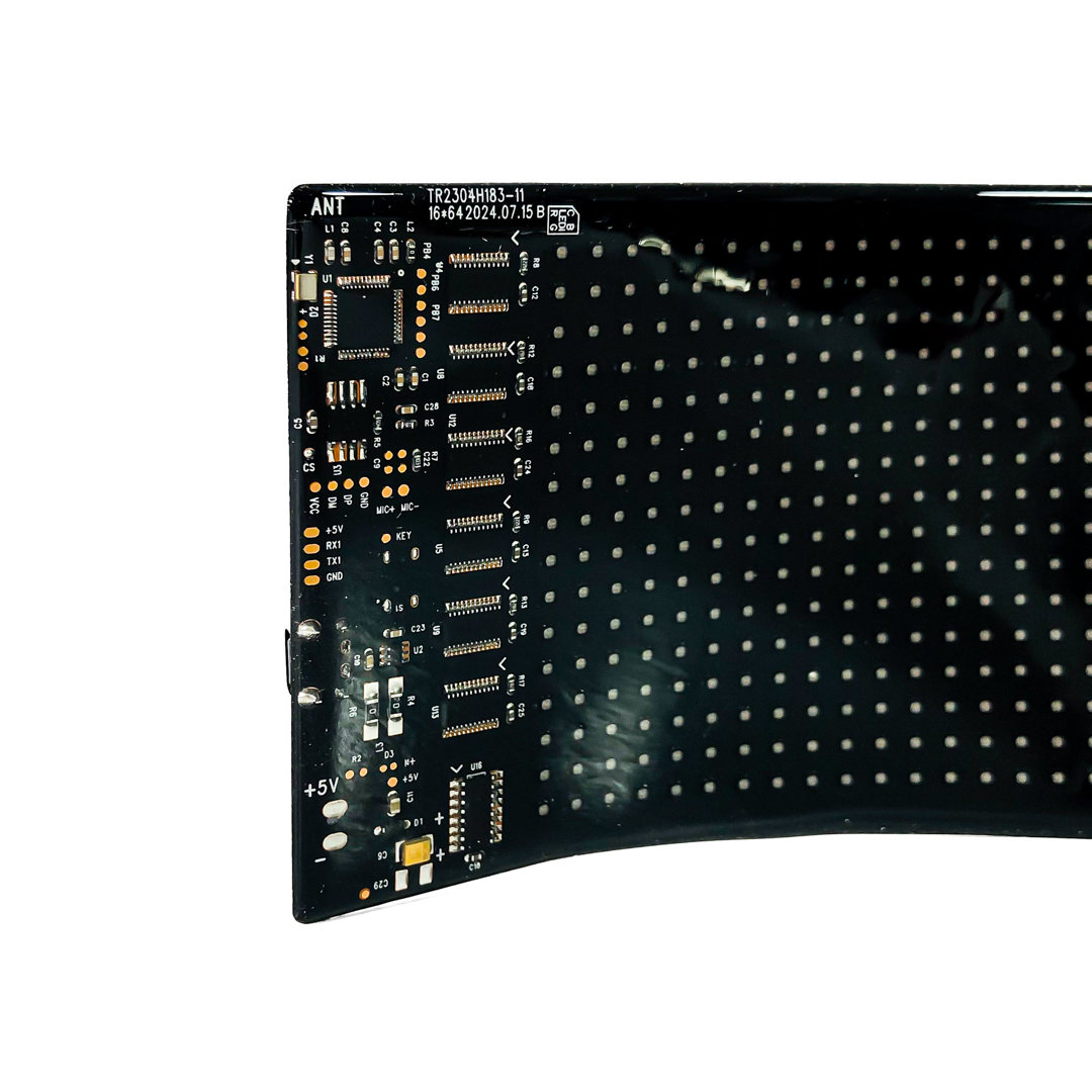 PANEL LED RGB 1280 LEDS l 16*64 PIXELES MEDIDAS 10 X 35 cm 12V / 24V CONEXION USB BLUETOOTH CON APP Y CONTROL REMOTO - 7