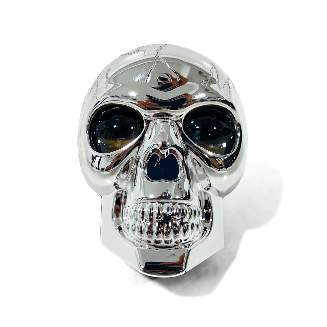OFF ROAD FARO DE LED UNIVERSAL CALAVERA CON ILUMINACION EN LOS OJOS FUNCIONES BLANCA / AMBAR / BLANCA + AMBAR + FLASH + RGB 12V / 24V MEDIDAS 8,5 CM * 6,5 CM * 5,3 CM - 8
