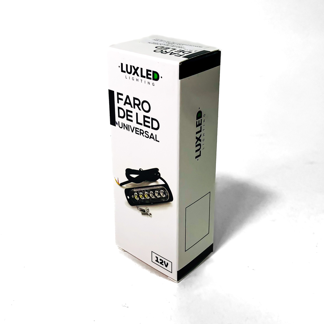 OFF ROAD FARO DE LED UNIVERSAL 12V - 6 LED CHAT PARA PARRILLA / PARAGOLPE CON LUZ DESTELLANTE VERDE IDEAL AMBULANCIAS - 7