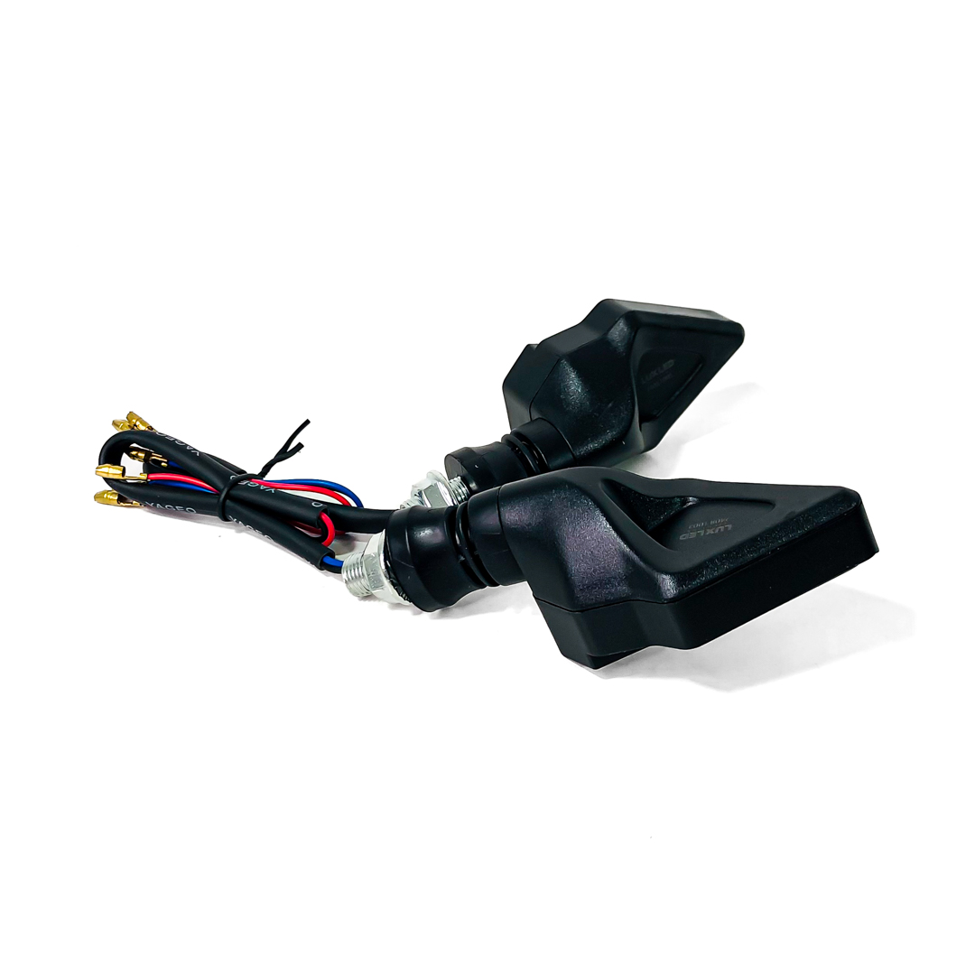 OFF ROAD FARO DE LED DE MOTO FARO DE GIRO UNIVERSAL AMBAR SECUENCIAL 12V 5W 1500 LUX JUEGO 2 UNIDADES - 6