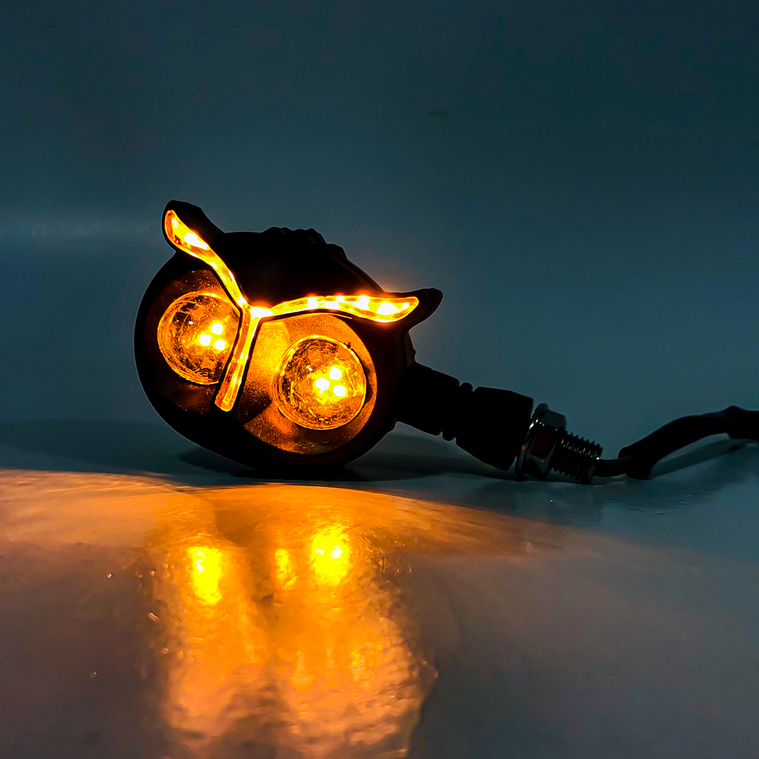 OFF ROAD FARO DE LED DE MOTO FARO DE GIRO UNIVERSAL AMBAR SECUENCIAL 12V 5W 1500 LUX JUEGO 2 UNIDADES - 9