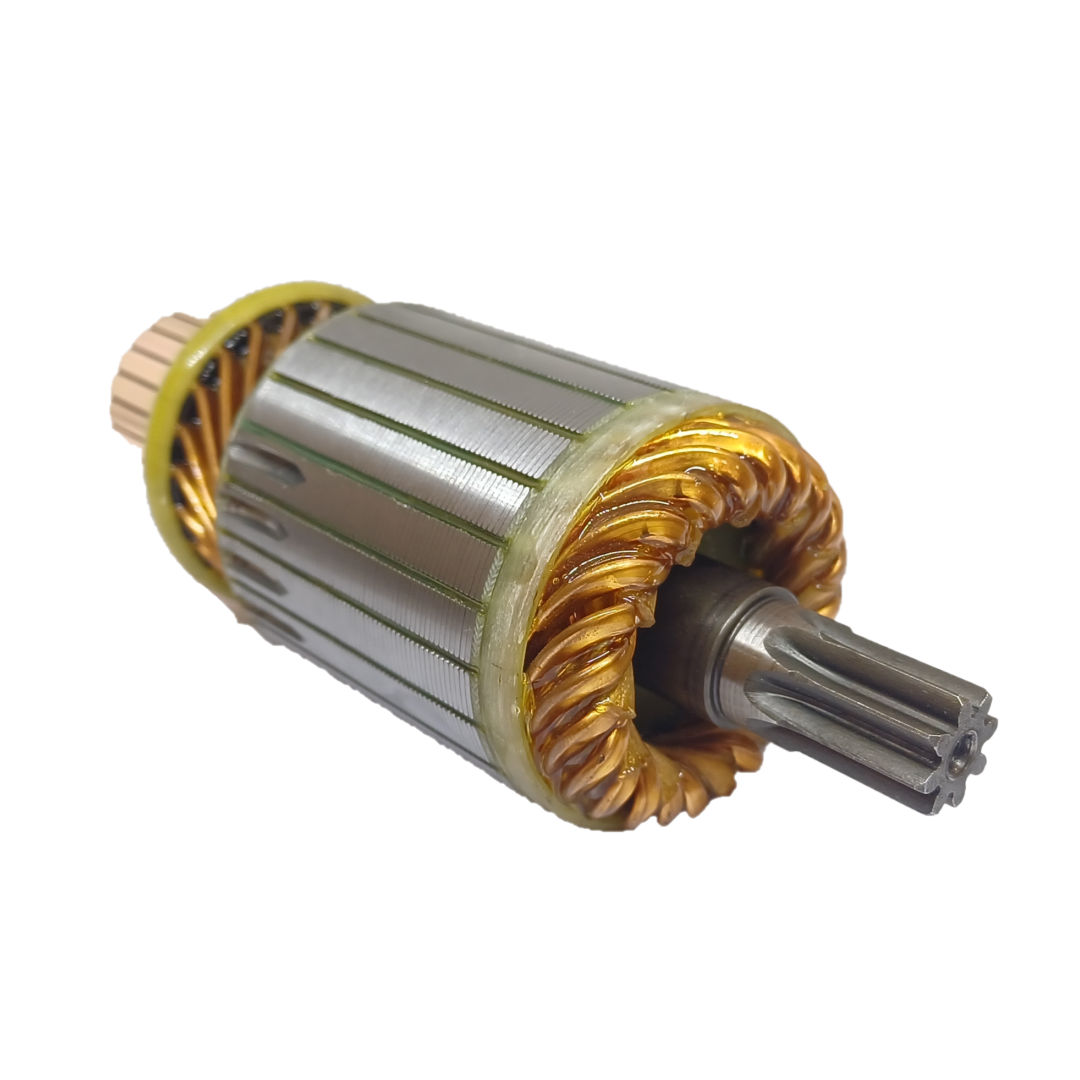 INDUCIDO - BOBINA DE ARRANQUE TIPO DELCO CUMMINS FORD 7000 REMY 28MT CARGO 12V. L: 177MM Ø: 60MM E: 8 D: 23 IDE2308.10N INN DEL006 IDR-151 IDE6466 PA42038 IMD322 - 2