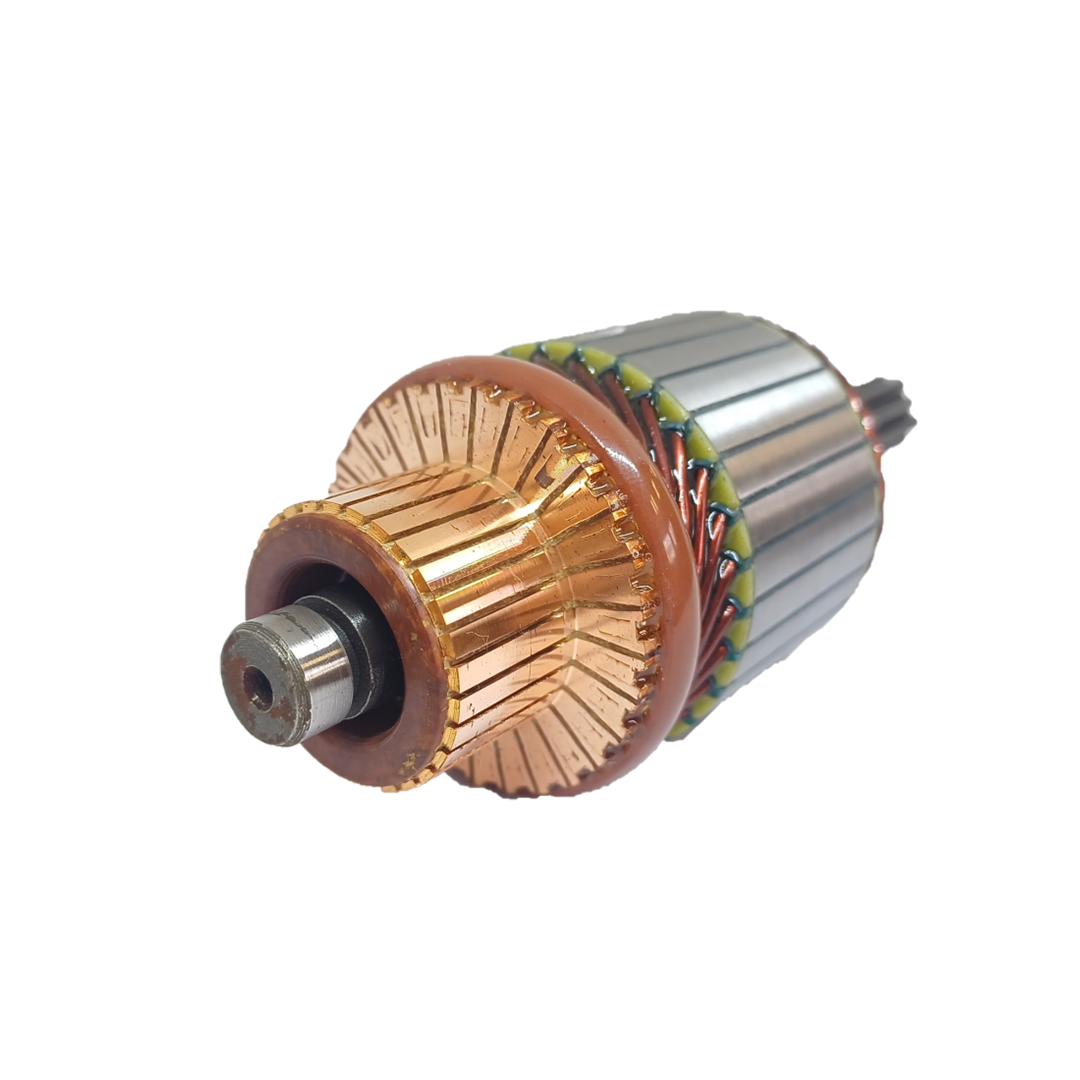 INDUCIDO - BOBINA DE ARRANQUE TIPO HITACHI CHEVROLET CORSA 1.0 8V EFI, VECTRA 2.0 8V MPFI, ASTRA 12V. L: 144MM Ø: 50.5MM E: 9 D: 29 IH2909.10N INN HIT003 IHI-301 IHI1300 PA42006 IMH202 - 3