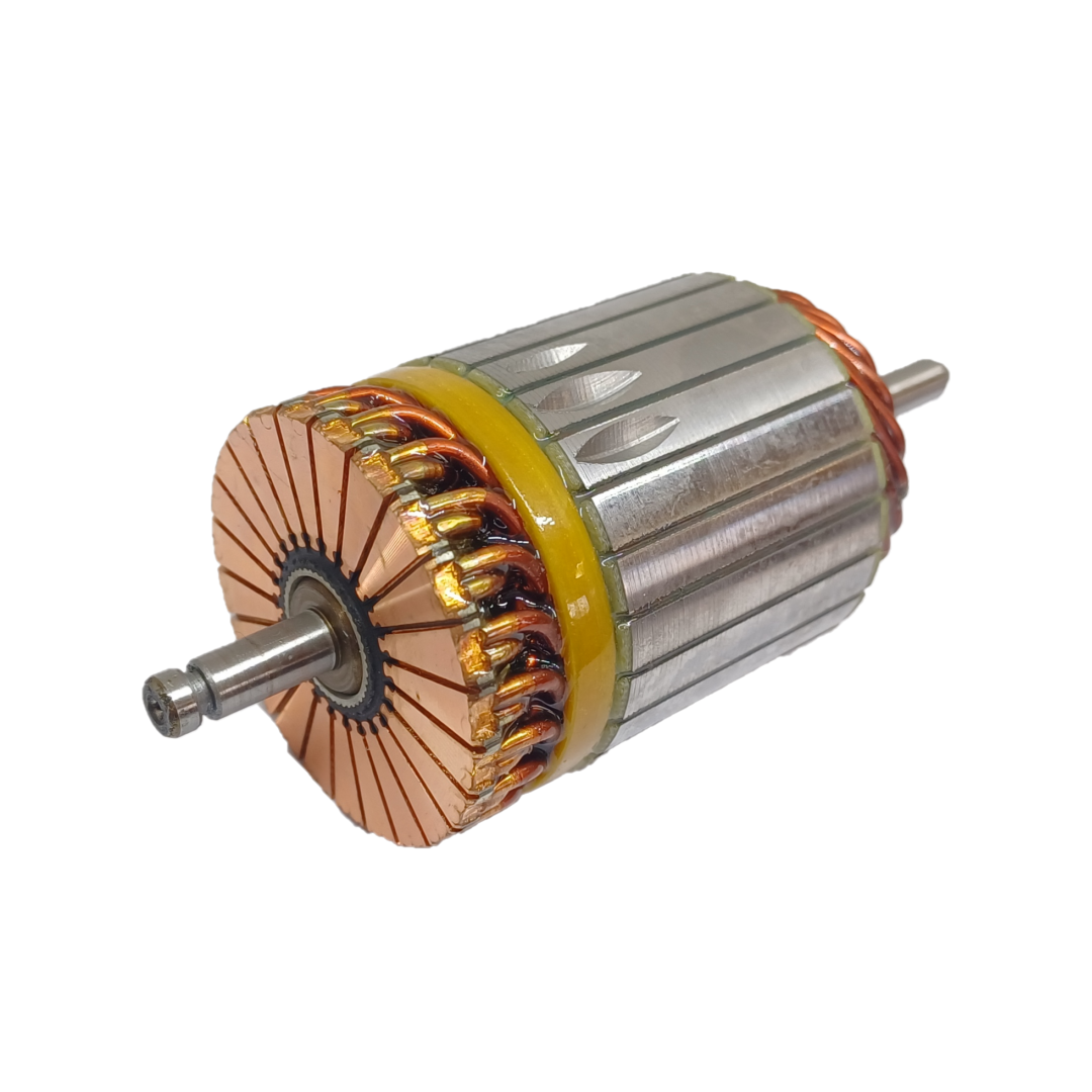 INDUCIDO - BOBINA DE ARRANQUE TIPO VALEO RENAULT R19 1.8, SCENIC 2.0 8V MPI,  MEGANE 2.0 8V MPI, CLIO, KANGOO .  PEUGEOT 406 2.0 16V 12V. L: 112MM Ø: 44.2MM E: 7 D: 23 IV2307.10N INN VAL006 IVA-901 IVA4228 PA42013 IMV403 - 2