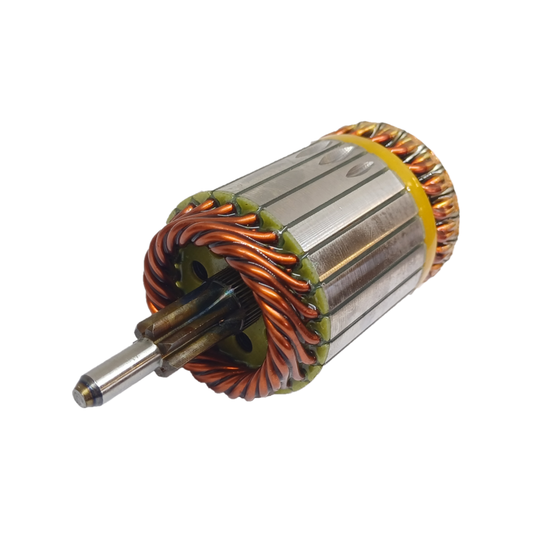 INDUCIDO - BOBINA DE ARRANQUE TIPO VALEO RENAULT R19 1.8, SCENIC 2.0 8V MPI,  MEGANE 2.0 8V MPI, CLIO, KANGOO .  PEUGEOT 406 2.0 16V 12V. L: 112MM Ø: 44.2MM E: 7 D: 23 IV2307.10N INN VAL006 IVA-901 IVA4228 PA42013 IMV403 - 3