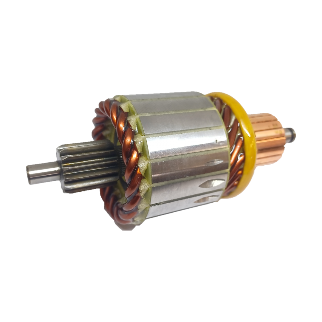 INDUCIDO - BOBINA DE ARRANQUE TIPO BOSCH FORD F-100 2.8 MWM,F-4000 4.3 M, JOHN DEERE 75/08, NEW HOLLAND 92/15 12V. L: 144MM Ø: 58MM E: 14 D: 19 IB1914.20N INN BOS018 IBO-031 IB0010 PA42049 IMB113 - 3