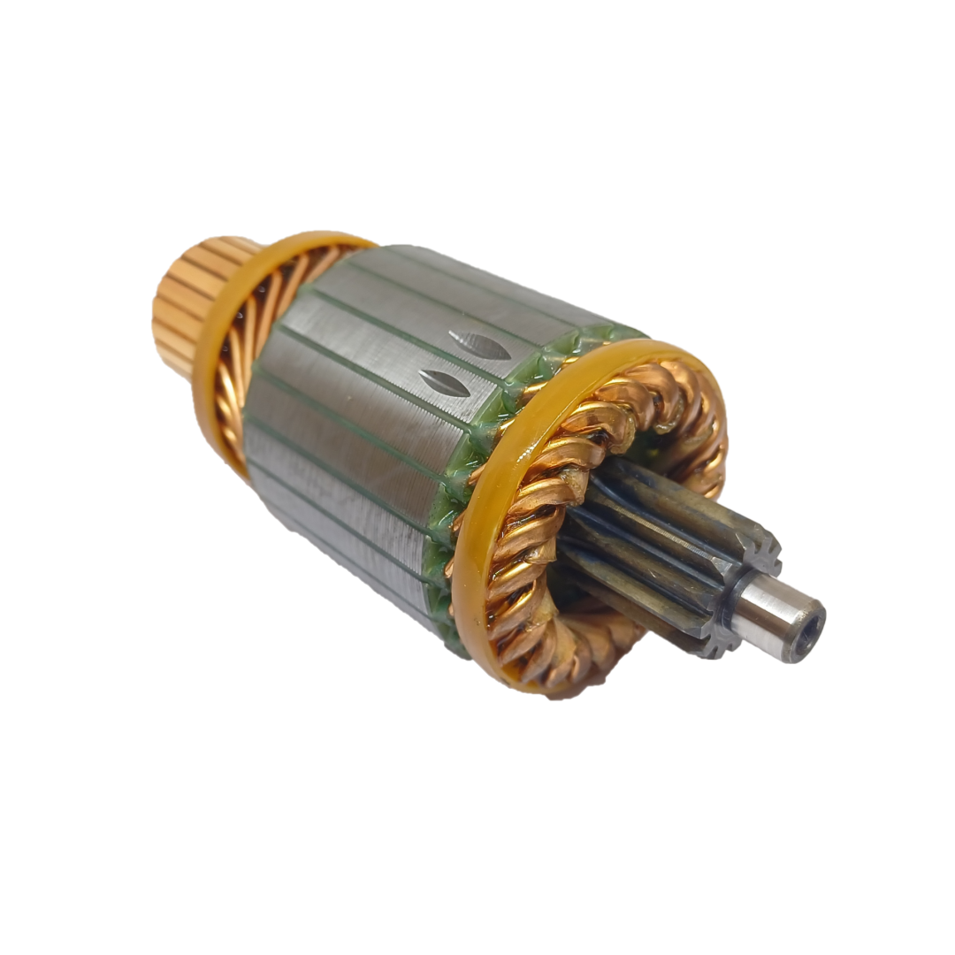 INDUCIDO - BOBINA DE ARRANQUE TIPO DELCO MERCEDEZ BENZ  CUMMINS REMY 37MT 29MT 12V. FORD, VOLKSWAGEN 12V. L: 161.7MM Ø: 60.2MM E: 12 D: 23 IDE2312.10N INN DEL017 IDR-153 IDE5833 PA42144 IMD319 - 2