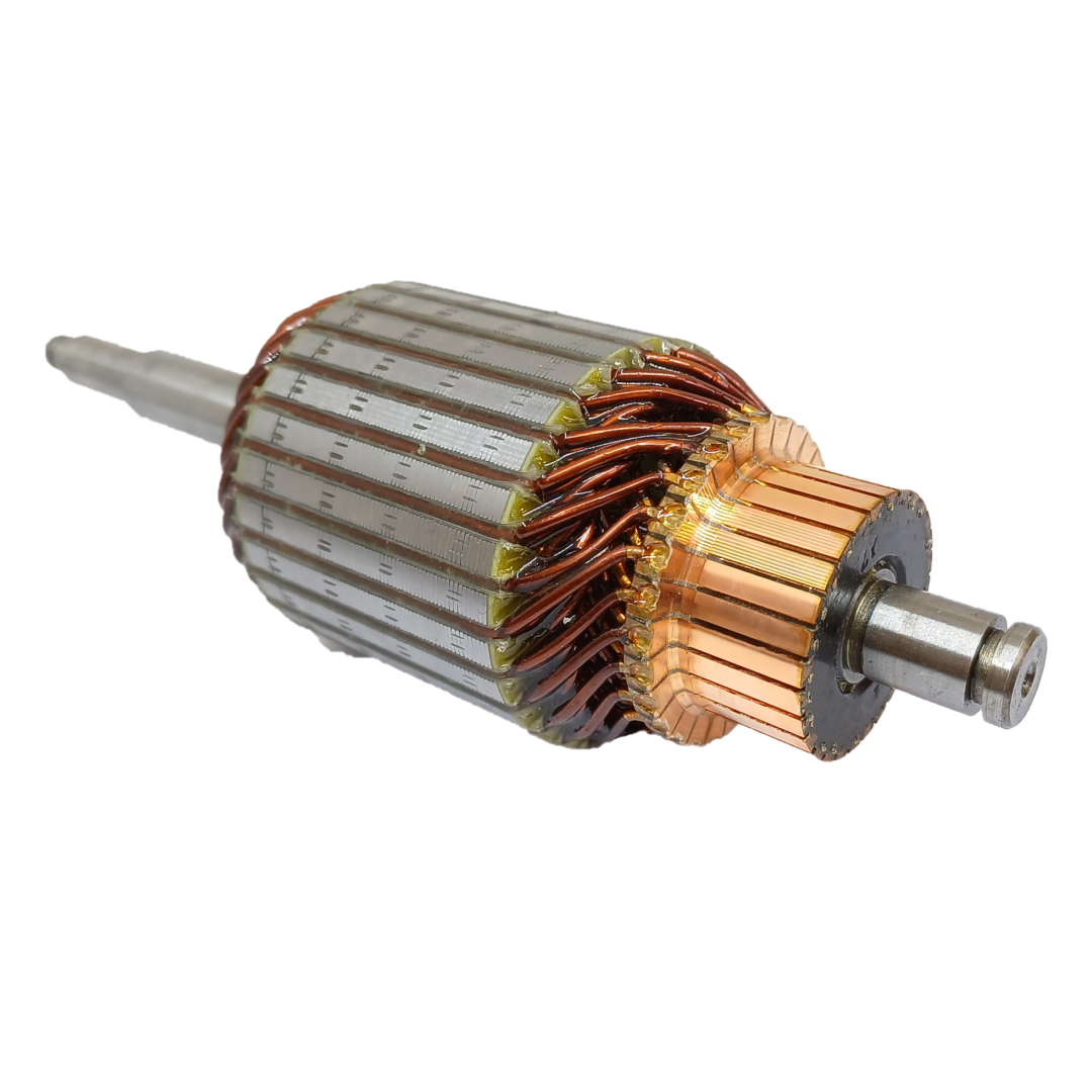 INDUCIDO - BOBINA DE ARRANQUE TIPO BOSCH VOLKSWAGEN GOL 1.0, POLO 12V. L: 204.5MM Ø: 59MM E: 16 D: 28 IZQUIERDA IB2816.30N INN BOS037 IBO-082 IB1444 PA42074 IMB152 - 3