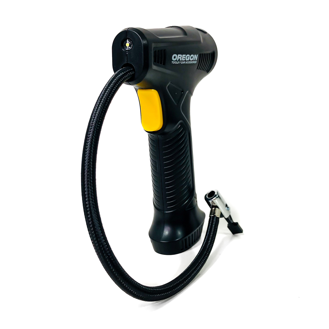 COMPRESOR COMPRESOR DE AIRE INALAMBRICO 80 WATTS CON LINTERNA Y MEDIDOR DE PRESION DE RUEDAS CON 3 TOMAS DE AIRE Y CARGADOR USB - 4
