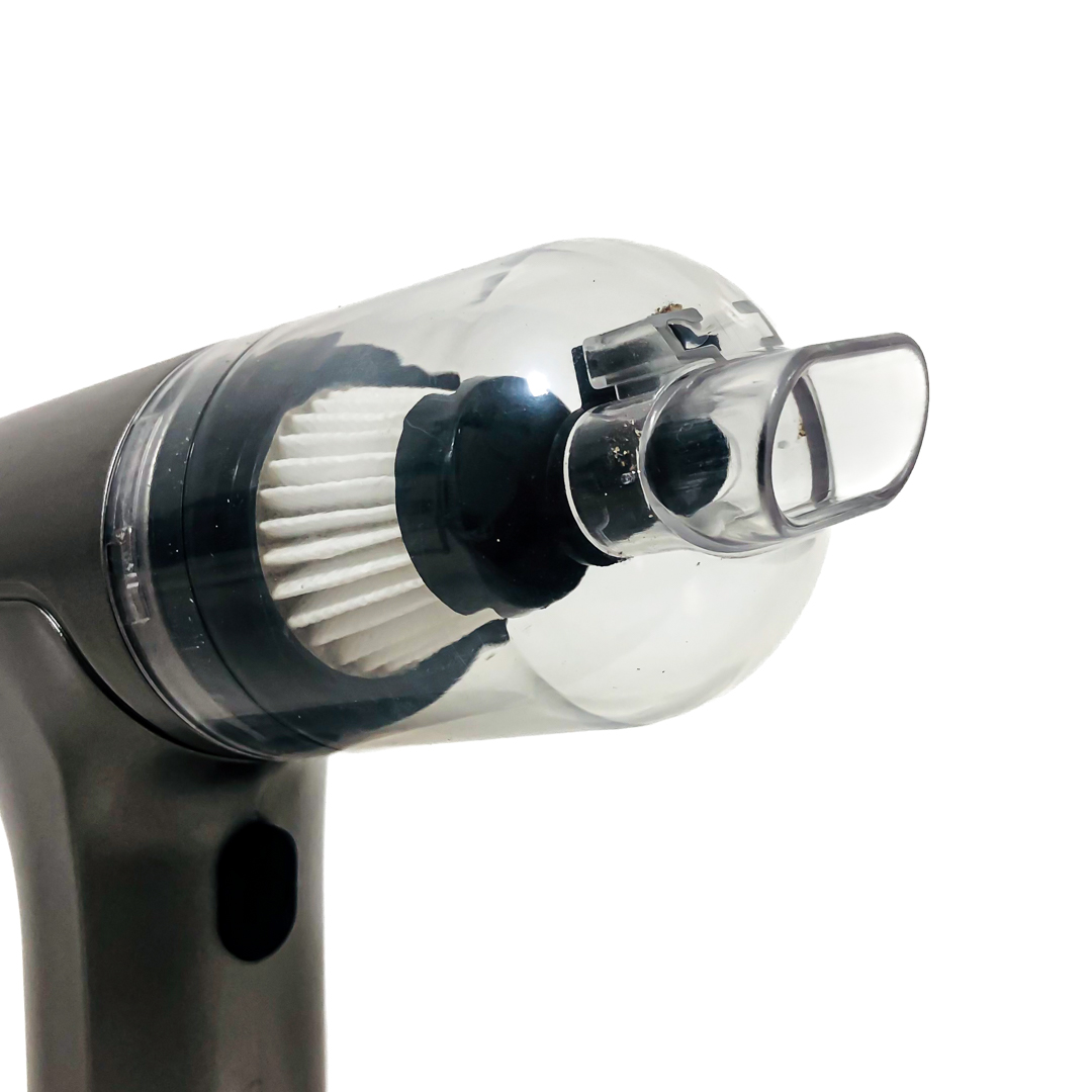 MINI ASPIRADORA INALAMBRICA CON CARGADOR USB Y TOMA 12V / 60 WATTS / 4 ADAPTADORES + 2 CEPILLOS - 4