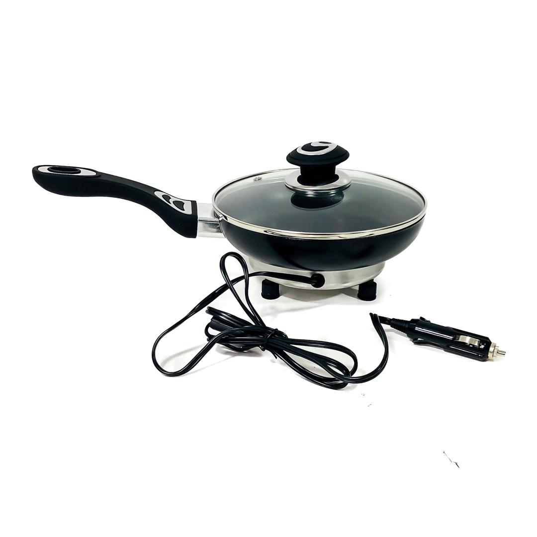 FREIDORA 24V OLLA Y FREIDORA CON CONEXION 24V CON CUERPO DE ALUMINIO Y TEFLON, MANGO DE GOMA Y TAPA DE VIDRIO 10CM DE DIAMTERO X 4 CM DE ALTO - 4