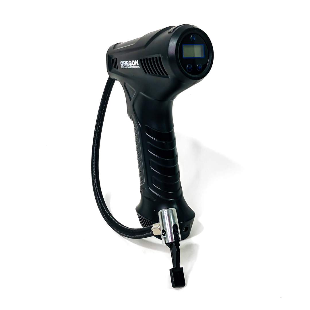 COMPRESOR COMPRESOR DE AIRE INALAMBRICO 80 WATTS CON LINTERNA Y MEDIDOR DE PRESION DE RUEDAS CON 3 TOMAS DE AIRE Y CARGADOR USB - 5