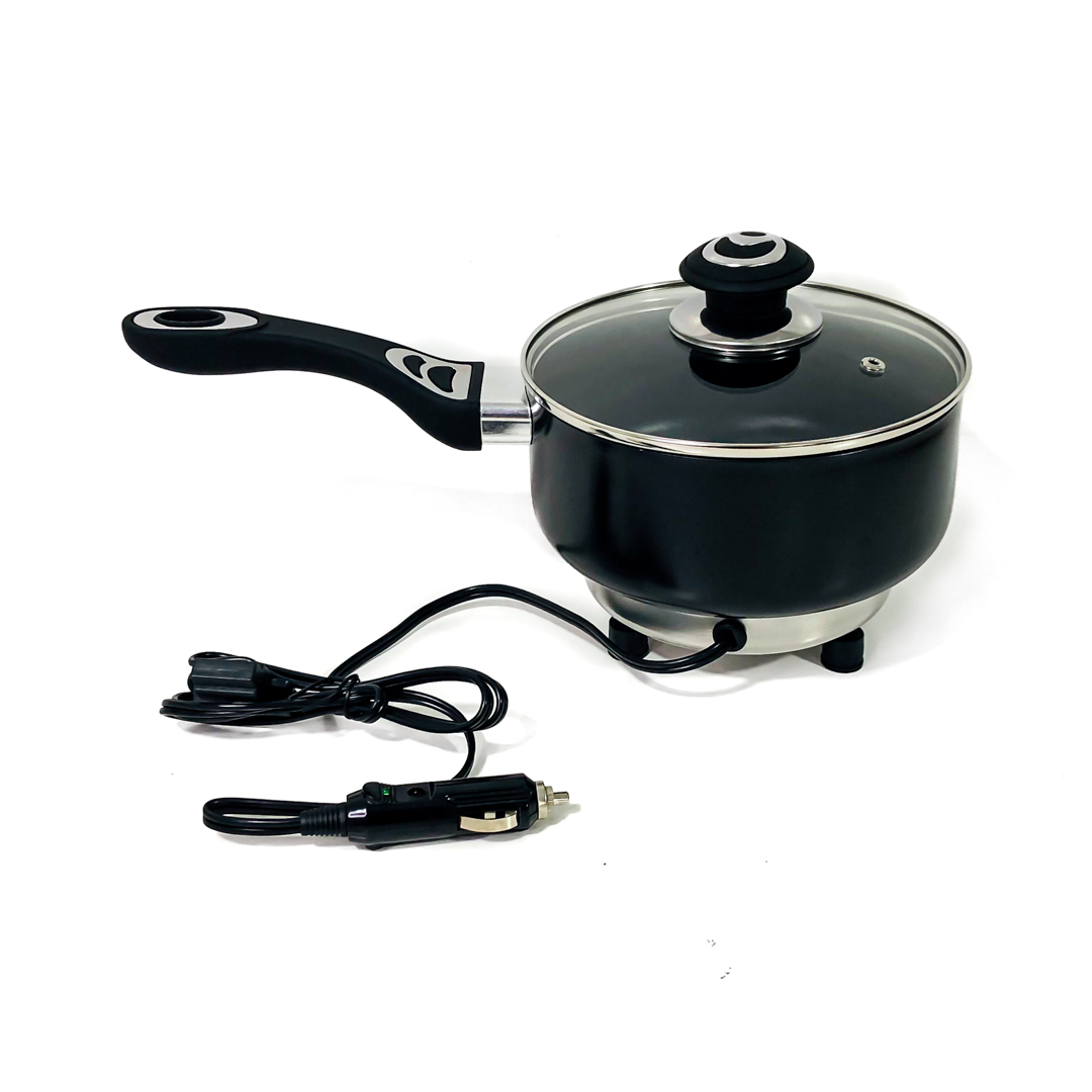 FREIDORA 24V OLLA Y FREIDORA CON CONEXION 24V CON CUERPO DE ALUMINIO Y TEFLON, MANGO DE GOMA Y TAPA DE VIDRIO 10CM DE DIAMTERO X 10 CM DE ALTO - 7