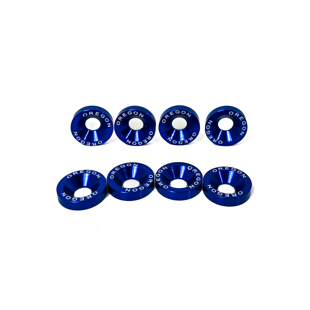 KIT DE ARANDELAS ANODIZADAS AZUL JUEGO X 8  PIEZAS - 2