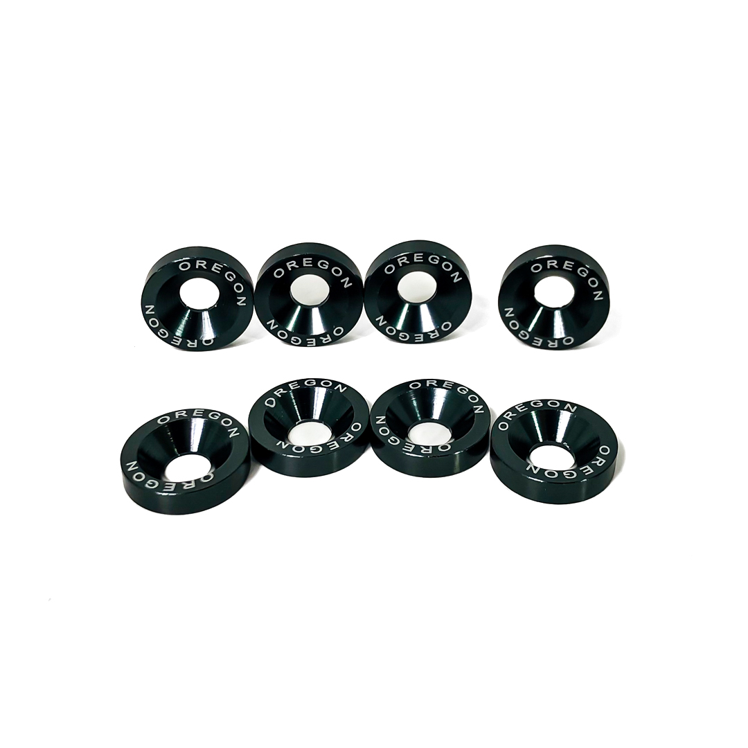 KIT DE ARANDELAS ANODIZADAS GRIS JUEGO X 8  PIEZAS - 2
