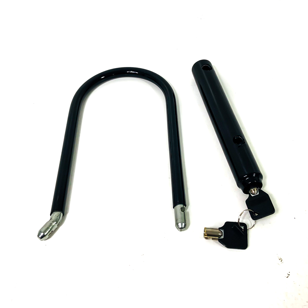 TRABA CANDADO CON LLAVE UNIVERSAL PARA MOTOS Y BICIS COLOR NEGRO MEDIDAS 180 X 245 mm - 3