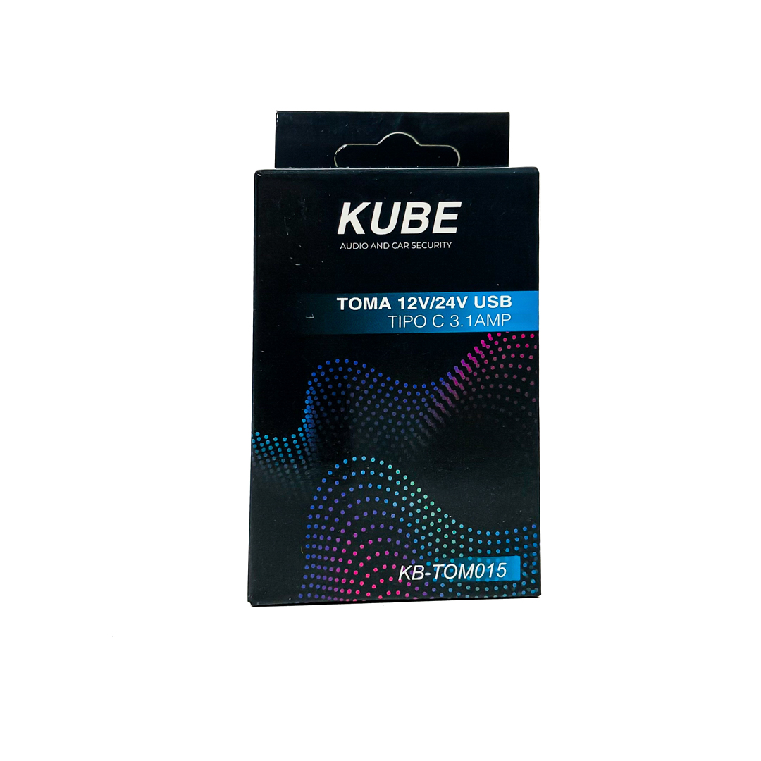 TOMA DE CONEXION 12V / 24V TOMA DE CONEXION CON PUERTO USB / TIPO C 3.1AMP  PARA 12V / 24V POTENCIA MAXIMA 20 WATTS CON ANILLO LED AZUL, VERDE Y ROJO. INCLUYE KITS DE CABLES DE CONEXION. PESO 35 GRS MEDIDAS 4CM X 4CM X 5.1CM - 8