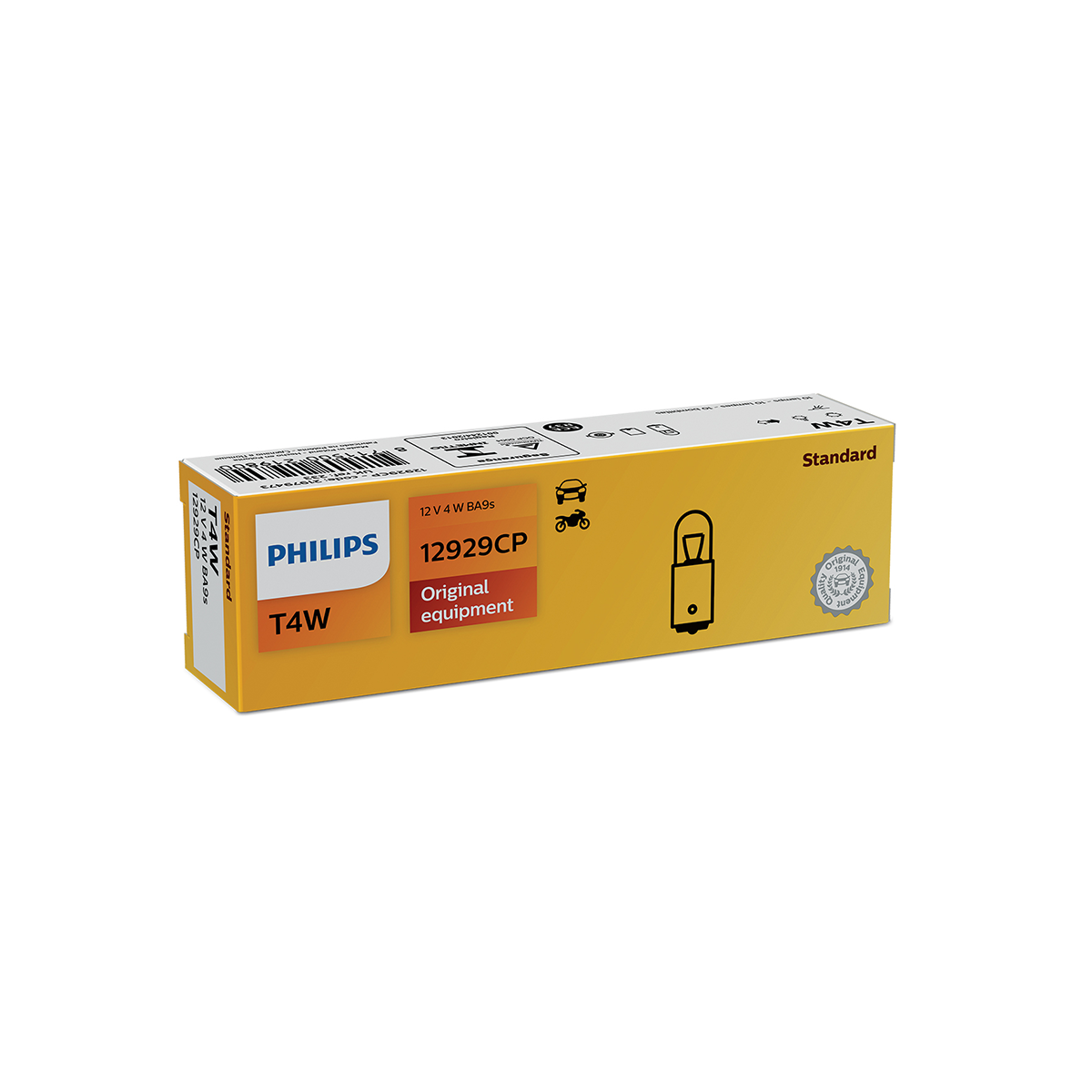 LAMPARA SEÑALIZACION 12V T4W 12929 12V CP CANTIDAD POR CAJA MASTER 200