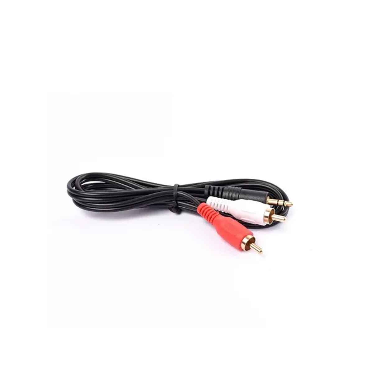 FICHAS DE AUDIO FICHA DE AUDIO PLUG A 2 RCA MACHOS 1 METRO LARGO X 3,5MM DE ANCHO