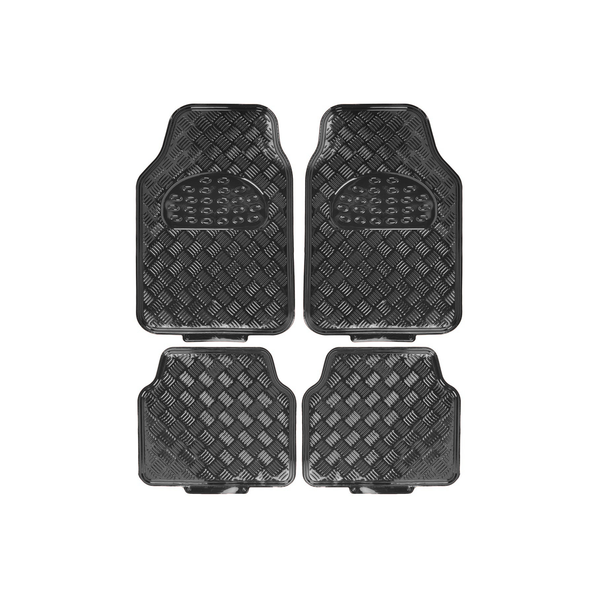 ALFOMBRA ALFOMBRA PVC ALUMINIO METALIZADA BRILLOSA 4 PIEZAS GRIS CARBON 7045.5 / 4245.5 CANTIDAD POR CAJA 6