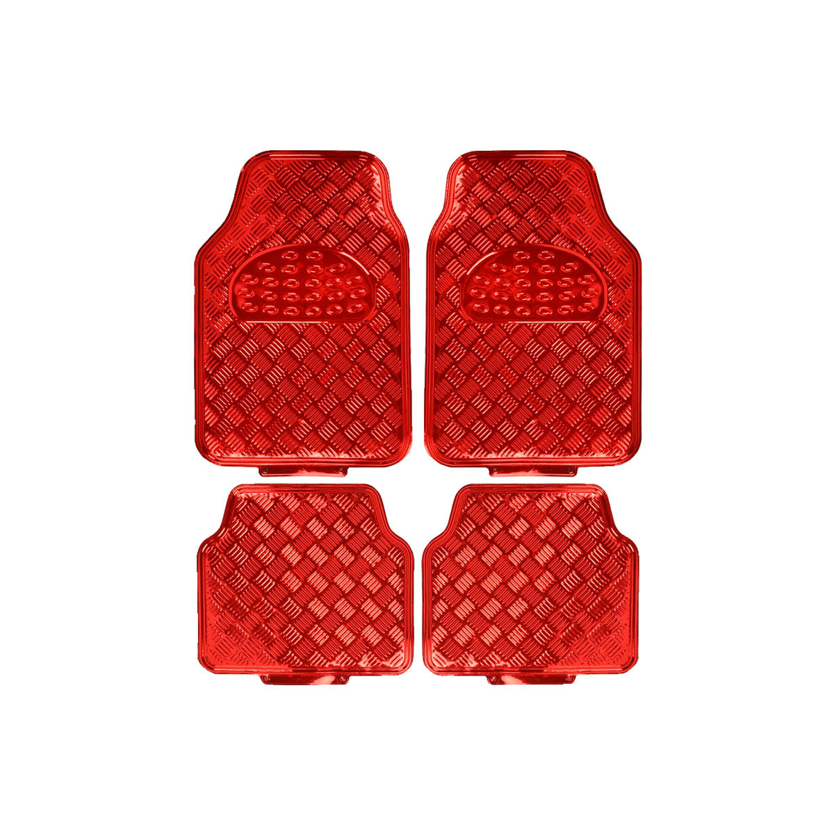 ALFOMBRA ALFOMBRA PVC ALUMINIO METALIZADA MATE 4 PIEZAS ROJO 7045.5 / 4245.5 CANTIDAD POR CAJA 6